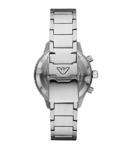Emporio Armani Diver Silver Stål svart urtavla 43mm Herrklocka AR11360