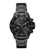 Emporio Armani Diver Svart Stål svart urtavla 43mm Herrklocka AR11363
