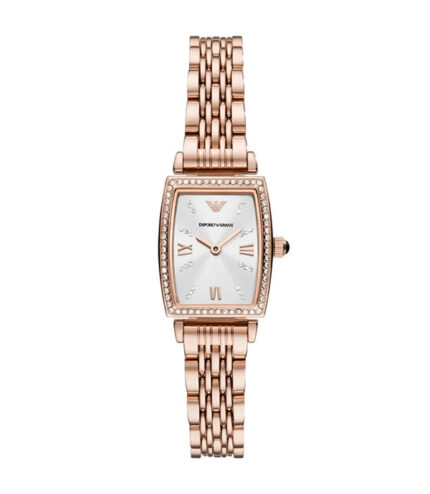 Emporio Armani Gianni T-Bar Roséguld Stål Vit Urtavla 26mm Damklocka AR11406