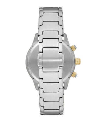 Emporio Armani Mario Silver Stål grön urtavla 44mm Herrklocka AR11454