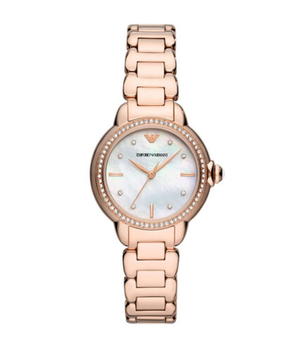Emporio Armani Mia Roséguld Stål Pärlemor Urtavla 32mm Damklocka AR11523
