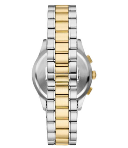 Emporio Armani Paolo Silver/Guld Stål grå urtavla 43mm Herrklocka AR11527
