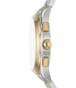 Emporio Armani Paolo Silver/Guld Stål grå urtavla 43mm Herrklocka AR11527