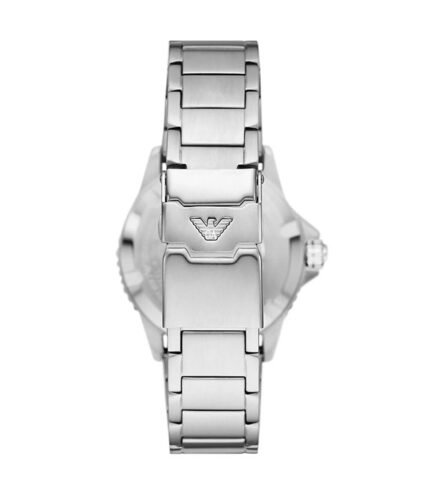Emporio Armani Diver Silver Stål svart urtavla 42mm Herrklocka AR11589
