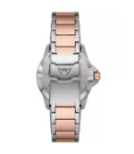 Emporio Armani Diver Silver/Roséguld Stål Vit urtavla 42mm Herrklocka AR11591