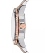 Emporio Armani Diver Silver/Roséguld Stål Vit urtavla 42mm Herrklocka AR11591
