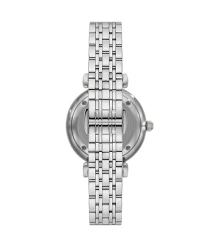 Emporio Armani Gianni T-Bar Silver Stål Blå Urtavla 32mm Damklocka AR11594