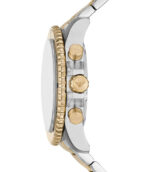 Emporio Armani Diver Silver/Guld Stål Beige Urtavla 43mm Herrklocka AR11606