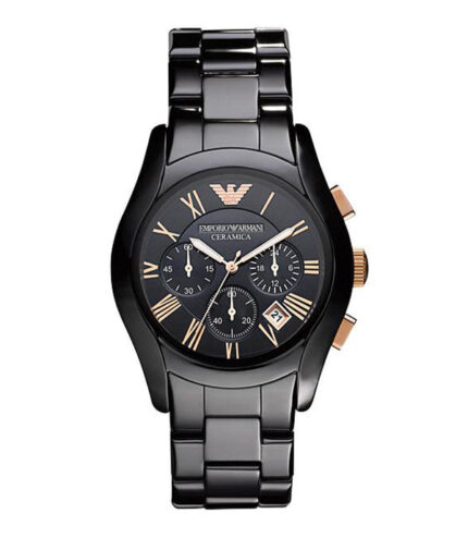 Emporio Armani Ceramica Svart Keramik svart urtavla 42mm Herrklocka AR1410