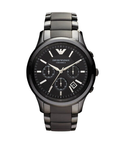 Emporio Armani Ceramica Svart Keramik svart urtavla 43mm Herrklocka AR1452