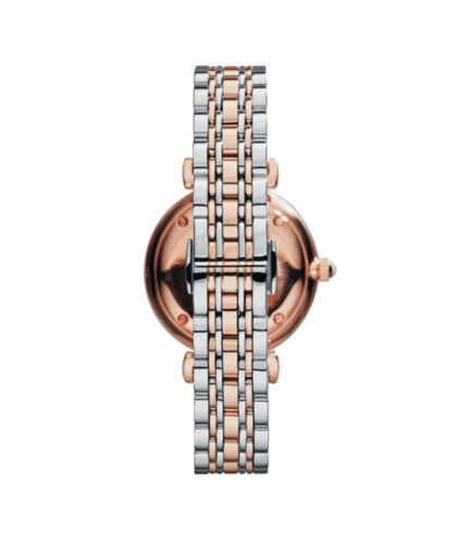 Emporio Armani Gianni T-bar Silver/Roséguld Stål 32mm Damklocka AR1683