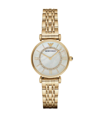 Emporio Armani Gianni T-Bar Guld Stål 32mm Damklocka AR1907