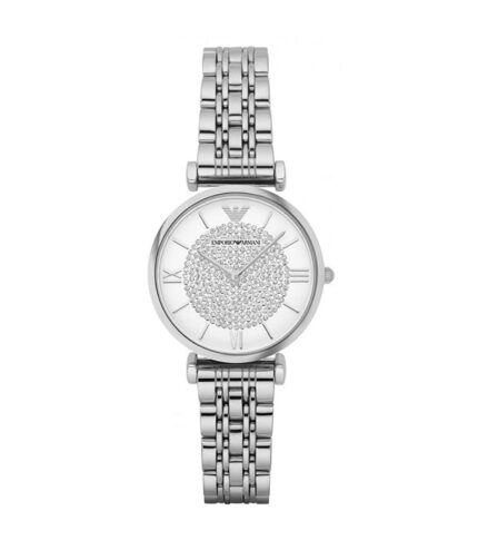 Emporio Armani Gianni T-bar Silver/Guld Stål 32mm Damklocka AR1925