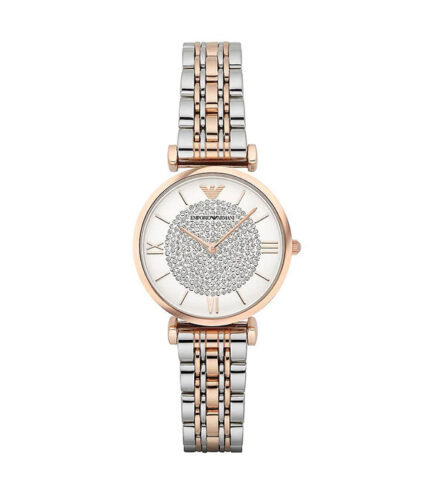 Emporio Armani Signature Silver/Roséguld Stål 32mm Damklocka AR1926