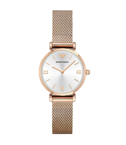 Emporio Armani Gianni T-Bar Roséguld Stål 32mm Damklocka AR1956