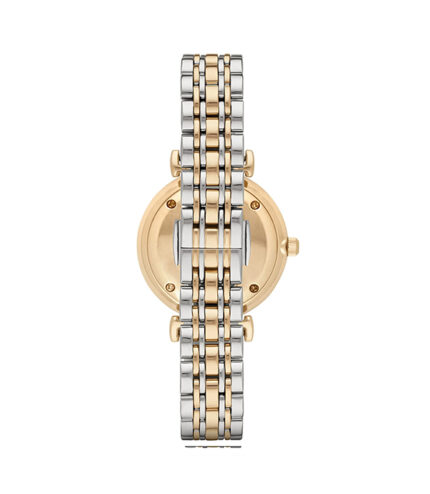 Emporio Armani Gianni T-Bar Silver/Guld Stål 32mm Damklocka AR2076