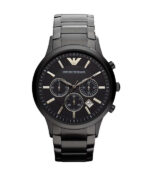 Emporio Armani Renato Svart Stål svart urtavla 43 mm Herrklocka AR2453