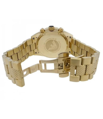 Emporio Armani Classic Guld Stål svart urtavla 43mm Herrklocka AR5857