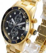Emporio Armani Classic Guld Stål svart urtavla 43mm Herrklocka AR5857