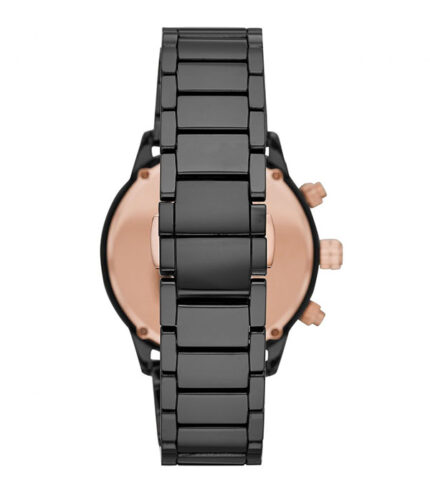 Emporio Armani Mario Svart Stål svart urtavla 43mm Herrklocka AR70002