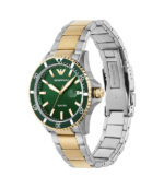 Emporio Armani Diver Silver/Guld Stål grön urtavla 42mm Herrklocka AR80063