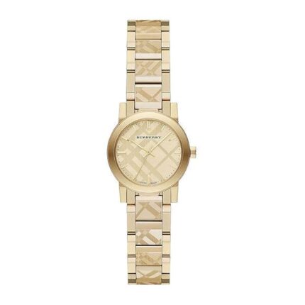 Burberry The City Guld Stål Guld Urtavla 26mm Damklocka BU9234