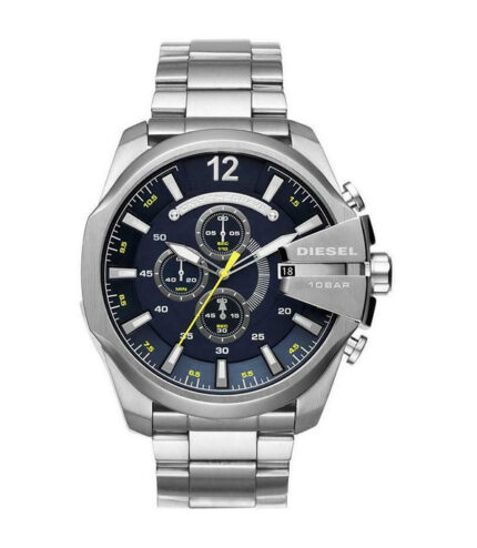 Diesel Mega Mega Chief Silver Stål 51mm Herrklocka DZ4465
