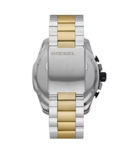 Diesel Mega Chief Silver/Guld Stål Svart Urtavla 54mm Herrklocka DZ4581