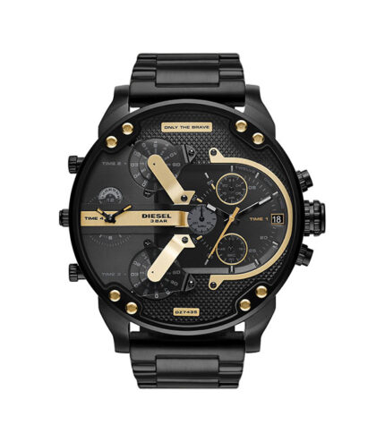 Diesel Mr.Daddy 2.0 Svart Stål Svart Urtavla 57mm Herrklocka DZ7435