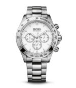 Hugo Boss Ikon Silver Stål vit urtavla 42mm Herrklocka 1512962