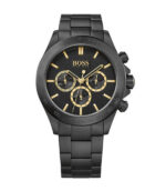 Hugo Boss Ikon Svart Stål svart urtavla 44mm Herrklocka 1513278