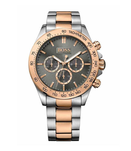 Hugo Boss Ikon Silver/Roséguld Stål brons urtavla 44mm Herrklocka 1513339