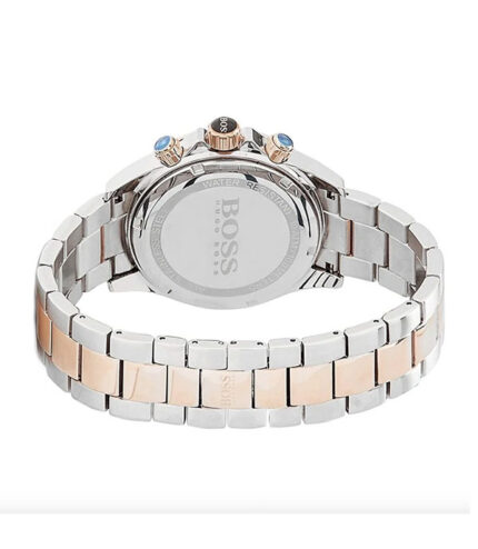 Hugo Boss Ikon Silver/Roséguld Stål brons urtavla 44mm Herrklocka 1513339