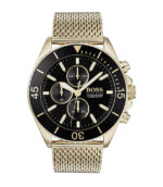 Hugo Boss Ocean Edition Guld Stål svart urtavla 44mm Herrklocka 1513703