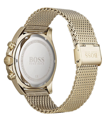 Hugo Boss Ocean Edition Guld Stål svart urtavla 44mm Herrklocka 1513703