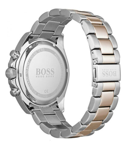 Hugo Boss Ocean Edition Silver/Roséguld Stål svart urtavla 44mm Herrklocka 1513705