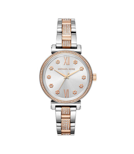 Michael Kors Sofie Silver/Roséguld Stål 38mm Damklocka MK3880