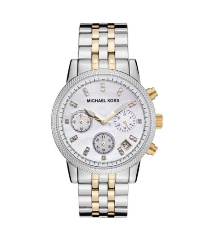 Michael Kors Ritz Silver/Guld Stål 38mm Damklocka MK5057