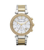 Michael Kors Parker Silver/Guld Stål 39mm Damklocka MK5626