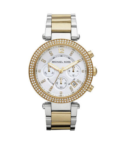 Michael Kors Parker Silver/Guld Stål 39mm Damklocka MK5626