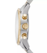 Michael Kors Ritz Silver/Guld Stål Vit Urtavla 37mm Damklocka MK64741