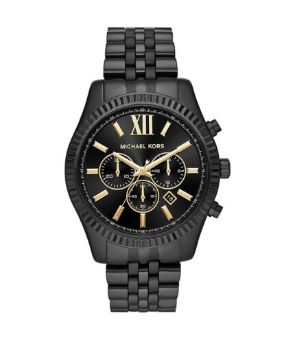 Michael Kors Lexington Svart Stål 44mm Herrklocka MK8603