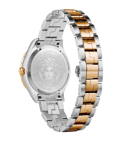 Versace Hellenyium Silver/Guld Stål 42mm Herrklocka V11060017