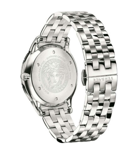 Versace Universe GMT Silver Stål 43mm Herrklocka VEBK00418