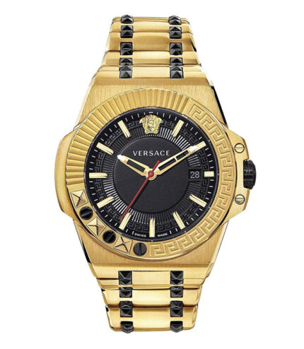 Versace Chain Reaction Guld Stål 45mm Herrklocka VEDY00619