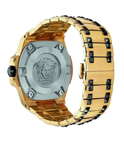 Versace Chain Reaction Guld Stål 45mm Herrklocka VEDY00619
