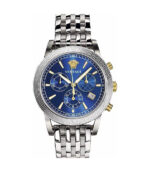 Versace Sport Tech Silver Stål Blå Urtavla 40mm Damklocka VELT00219