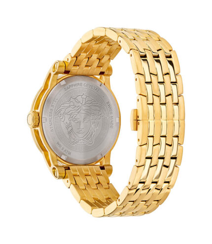Versace Diamond Guld Stål Vit Urtavla 41mm Herrklocka VEPO00420