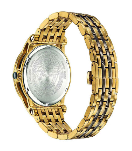 Versace Palazzo Empire Guld Stål Vit Urtavla 45mm Herrklocka VERD00418