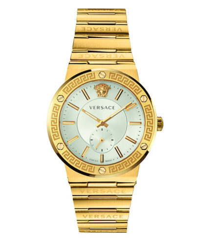 Versace Greca Logo Guld Stål 41mm Herrklocka VEVI00520